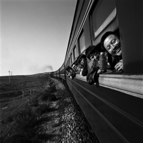 Chinese People on the Train. © Wang Fuchun