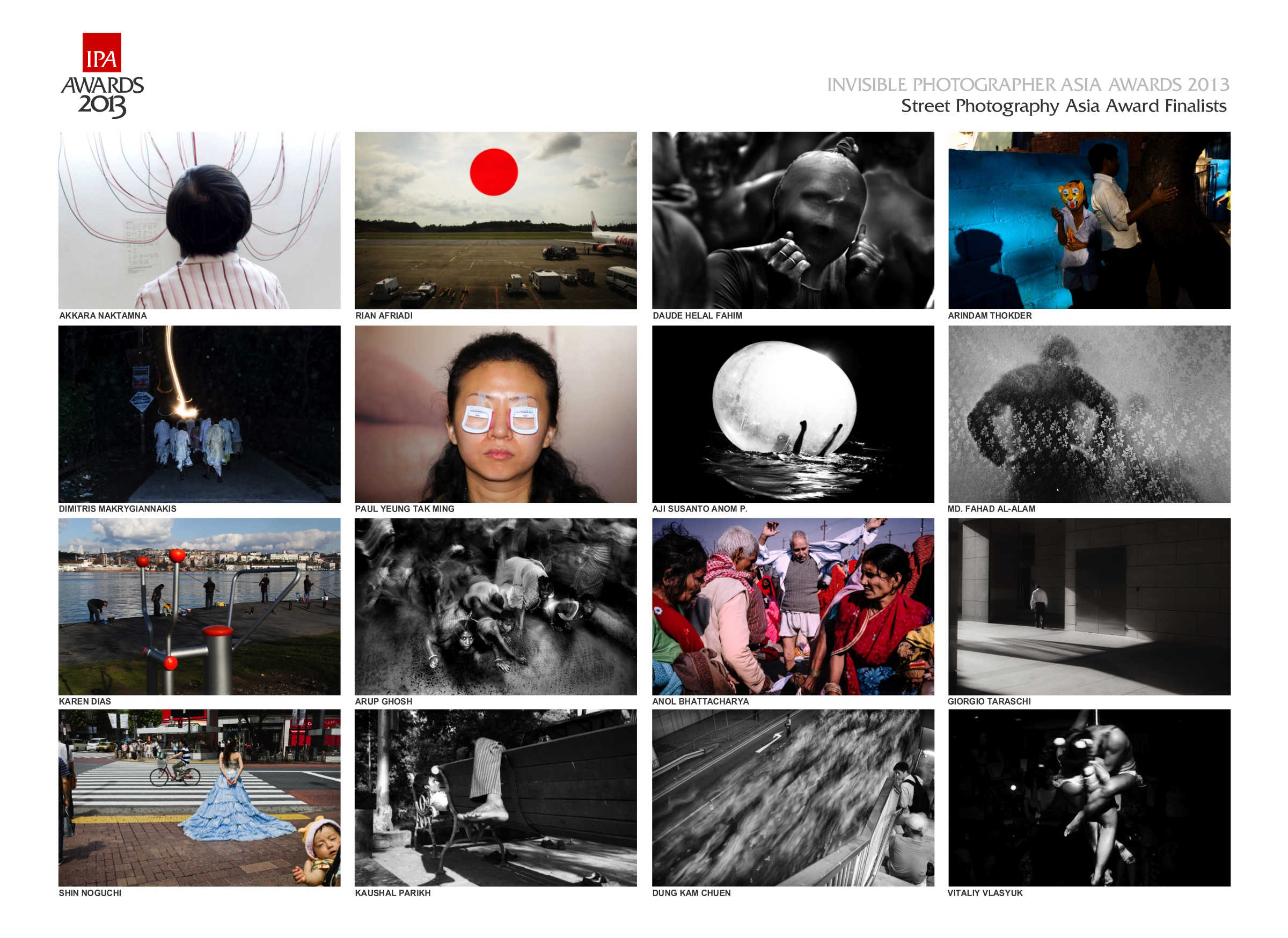 IPA Street Photography Asia Award 2013 Finalists