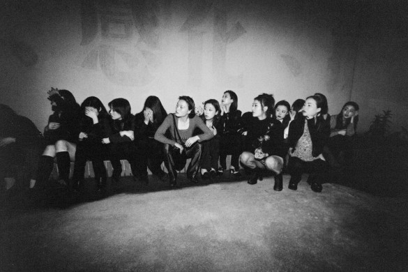 Prostitutes detained by police. 1996 © Yu Haibo