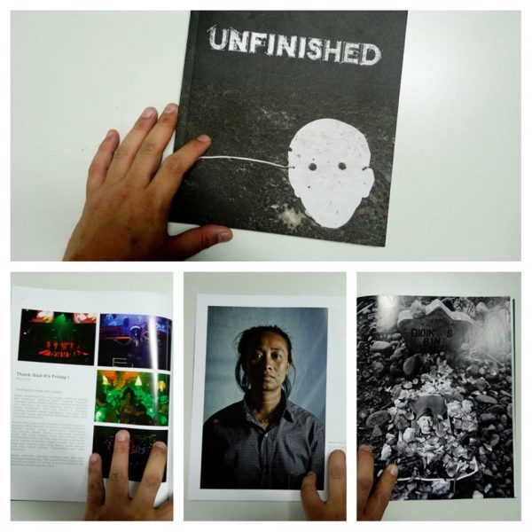 'Unfinished' Exhibition Catalog of Antara's latest photojournalism students.