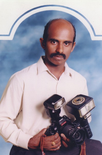 Portrait of Sajeev with his Nikon F4 Kit, circa 1995. 